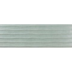 Aquarella relief green 30x90 cm fali csempe matt